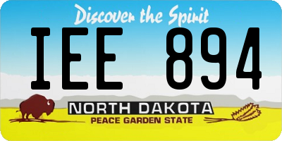 ND license plate IEE894