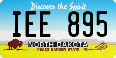 ND license plate IEE895