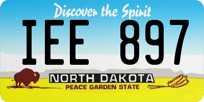 ND license plate IEE897