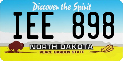 ND license plate IEE898