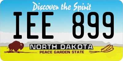ND license plate IEE899