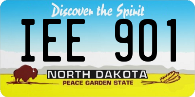 ND license plate IEE901