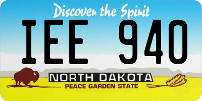 ND license plate IEE940