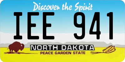 ND license plate IEE941