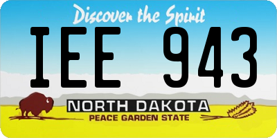 ND license plate IEE943