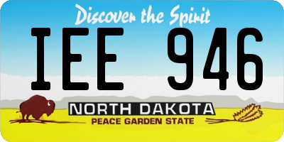 ND license plate IEE946