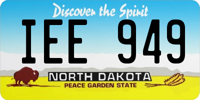 ND license plate IEE949