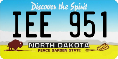 ND license plate IEE951