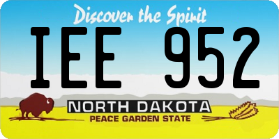 ND license plate IEE952
