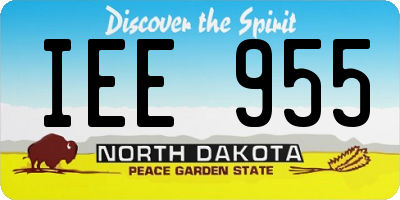 ND license plate IEE955