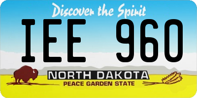 ND license plate IEE960