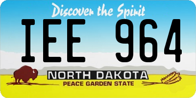 ND license plate IEE964
