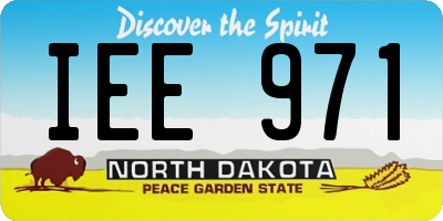 ND license plate IEE971