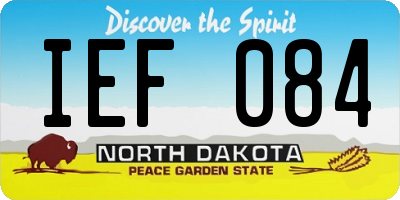 ND license plate IEF084