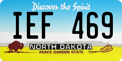 ND license plate IEF469