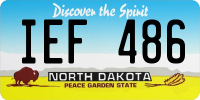 ND license plate IEF486