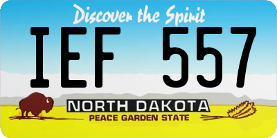 ND license plate IEF557