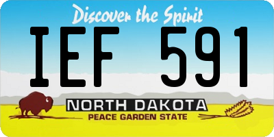 ND license plate IEF591