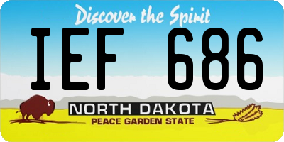 ND license plate IEF686