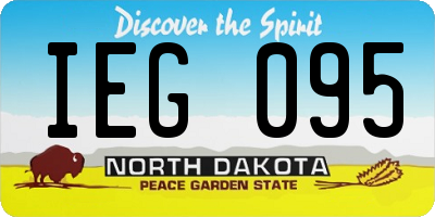 ND license plate IEG095