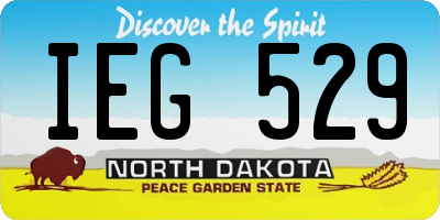 ND license plate IEG529