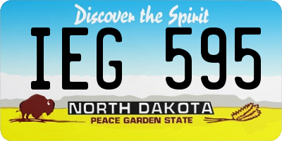 ND license plate IEG595