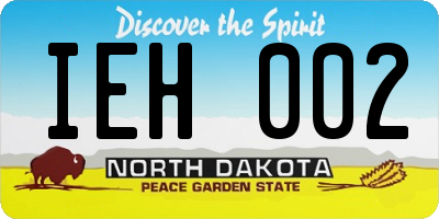 ND license plate IEH002