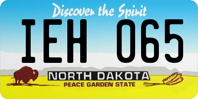 ND license plate IEH065