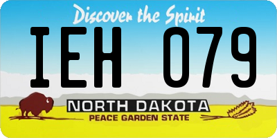 ND license plate IEH079