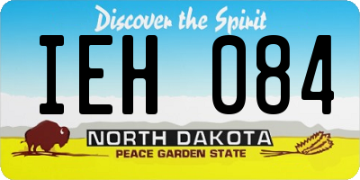 ND license plate IEH084