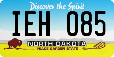 ND license plate IEH085