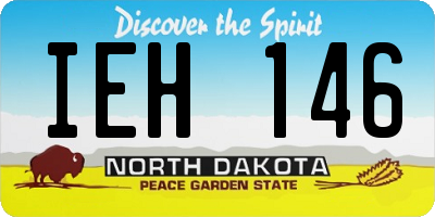 ND license plate IEH146