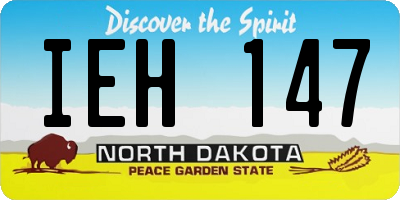 ND license plate IEH147