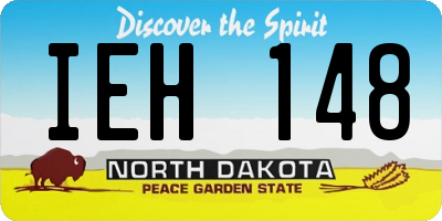 ND license plate IEH148