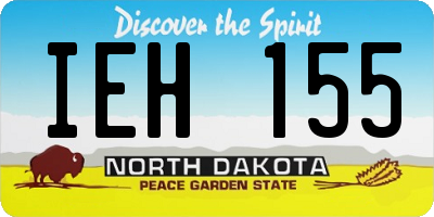 ND license plate IEH155