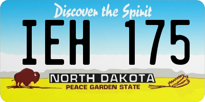 ND license plate IEH175
