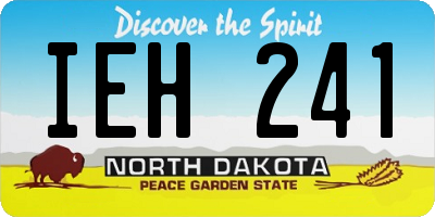 ND license plate IEH241