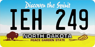 ND license plate IEH249