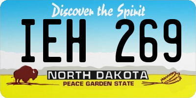 ND license plate IEH269
