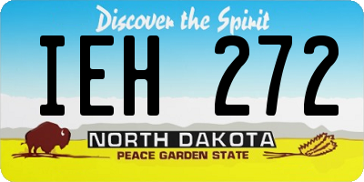 ND license plate IEH272