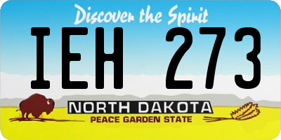 ND license plate IEH273
