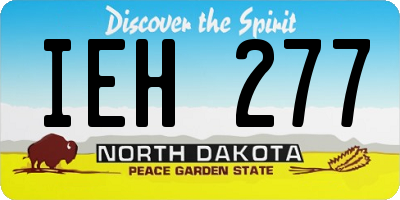 ND license plate IEH277