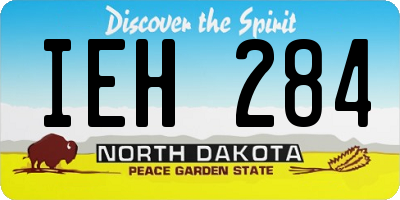 ND license plate IEH284
