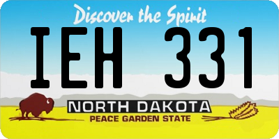 ND license plate IEH331