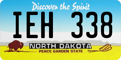 ND license plate IEH338