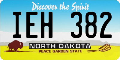 ND license plate IEH382