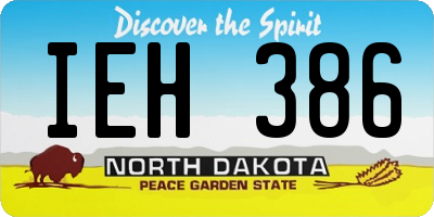 ND license plate IEH386