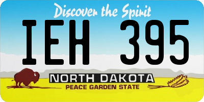 ND license plate IEH395