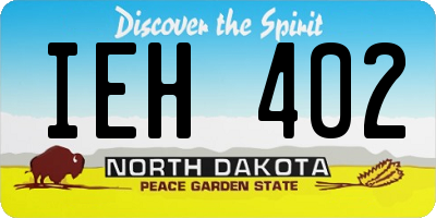 ND license plate IEH402