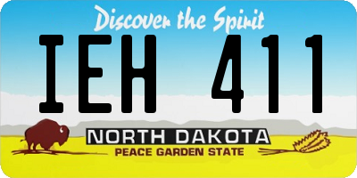 ND license plate IEH411